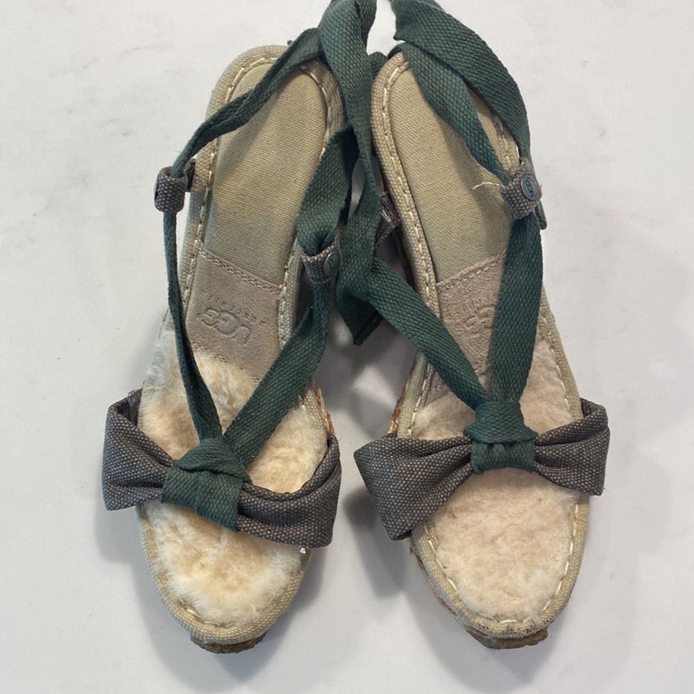 Ugg wedges olive green 36.5 - Picture 2 of 3